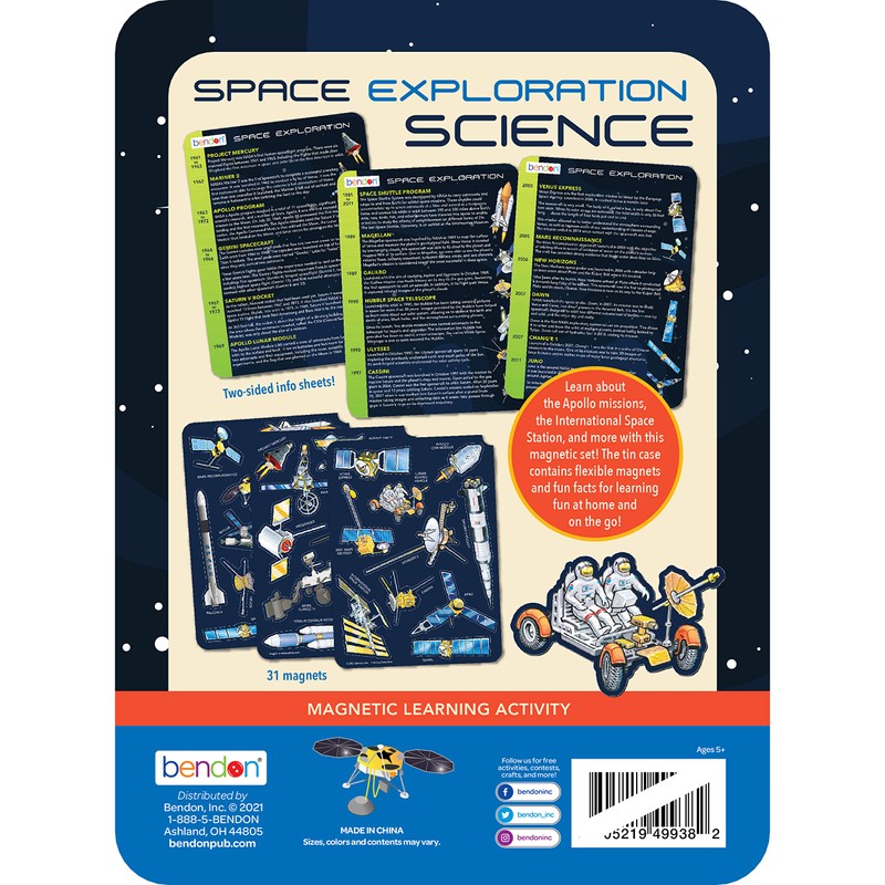Bendon Space Exploration Educational Learning Game Tin