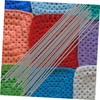 LABRIMP 10pcs Fixed Steel Rod Rods Knitting Steel Rod Blocking