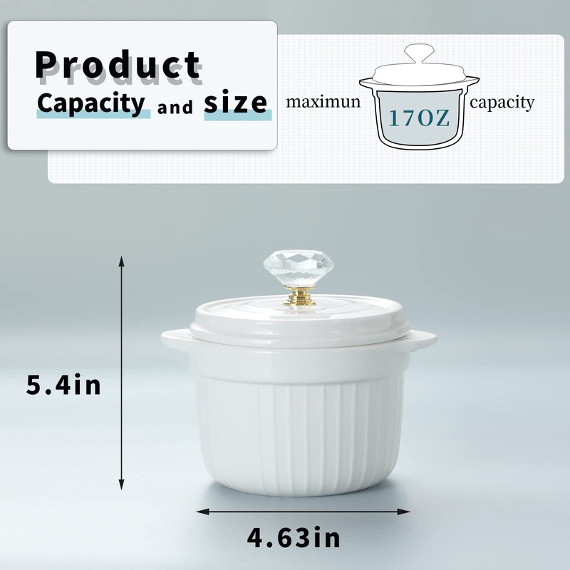 Bacon Grease Container Keeper with Crystal Lid and Strainer, 17