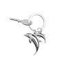 O meta[l]morphose METALMORPHOSE MTM145-06 Dolphin & Baby Sound Keyring, Silver,
