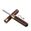 2 Pieces 6.73IN Wood Ice Pick Stainless Steel Ebony Tea