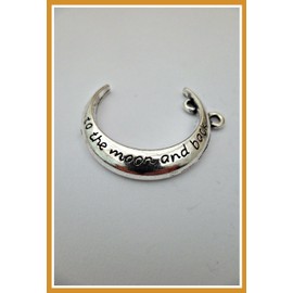 to the Moon and Back Love Heart Keyring Mummy Girls Ladies Charm Pendant