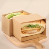 Bakbania 30 Pieces Kraft Paper Sandwich Boxes Sandwich Paper Boxes