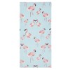 Catherine Lansfield Flamingo Cotton 76x160cm Beach Towel Blue