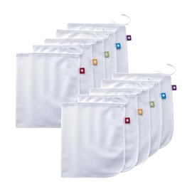 FLIP AND TUMBLE - Reusable Produce Bags â€“ Washable Mesh Bags for Fruits and Vegetables, Tough and Tear Proof