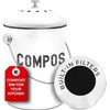 EPICA Countertop Compost Bin Kitchen | 1.3 Gallon | Odorless