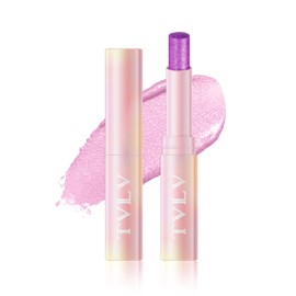 NovoUnow Eyeshadow Stick Jelly Solid Highlight Teardrop Bag Pearl Glow Glitter Pen #06 Starlight Purple