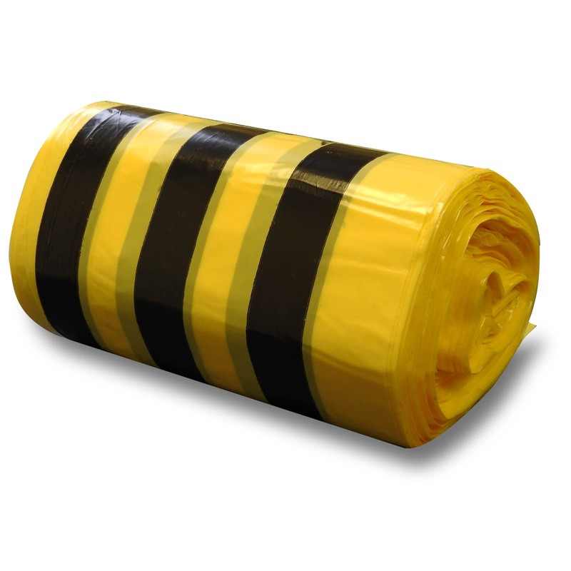 RE-GEN Biohazard Clinical Waste Disposal Tiger Stripe Sacks Bags (2