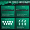 SCITOO 2pcs 21 Inches Deck Mower Blades for MTD/for Cub