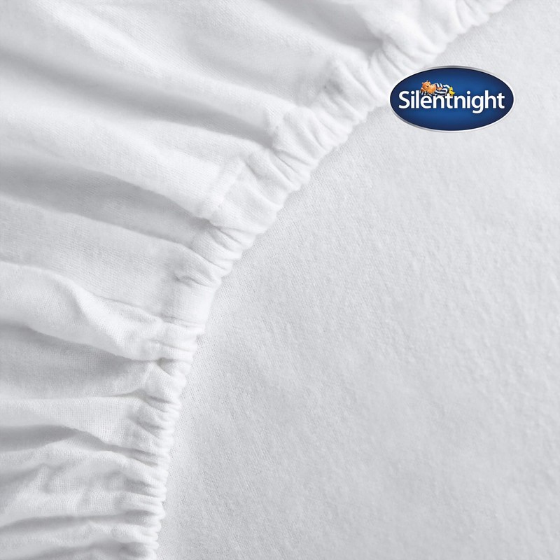 Silentnight Brushed Cotton Double Fitted Sheet - Soft Velvety Touch