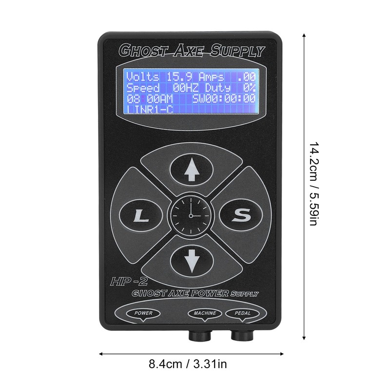 Tattoo Power Supply LCD Screen 2 Pedal Modes Timing Good