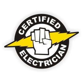 Unbranded/Generic 20 pcs - Certified Electrician Hard Hat Stickers Decals Vinyl Labels Electrical