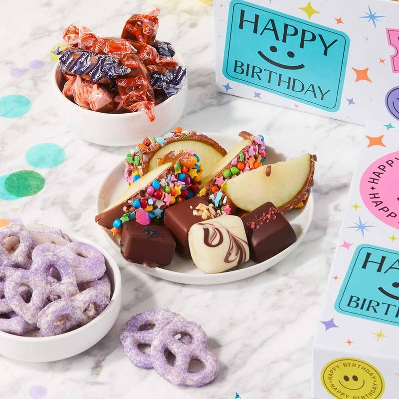 Mrs Prindables Happy Birthday Box Caramel Apple Gift Set