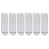Stance Vital Quarter Sock 6-Pack for Men and Women, White,