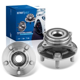 Detroit Axle - Rear 2pc Wheel Bearing Hubs for 17-20 Ford GT, 15-20 Mustang, 2 Wheel Bearing & Hubs Assembly 2015 2016 2017 2018 2019 2020 Replacement