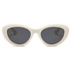 mincl Fashion Cat Eye Sunglasses Women Shades UV400 Trendy Brown