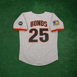 Majestic Barry Bonds 1994 San Francisco Giants Cooperstown Men's Road Grey Jersey - 3XL