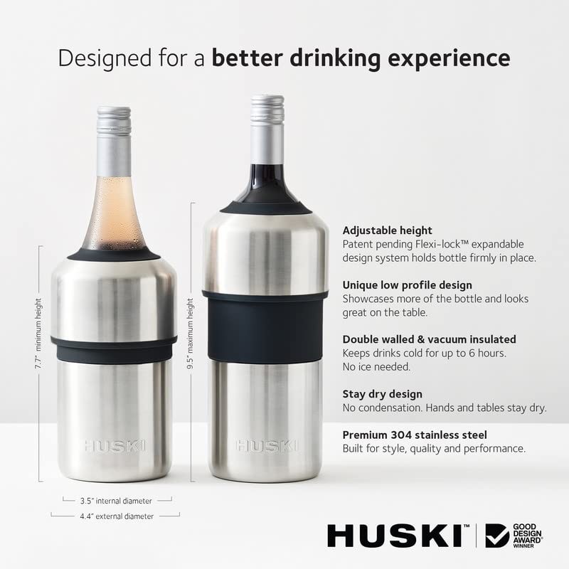 Huski Wine Chiller | Award Winning Iceless Design | Keeps