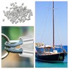 sourcing map 1/16"(1mm) Aluminum Crimping Loop Sleeve, Wire Rope Stop