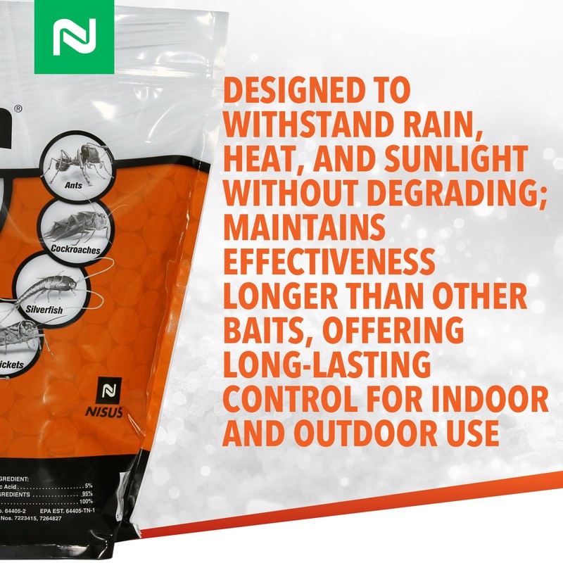 Nisus Niban Granular Bait, Weather-Resistant, Boric Acid Formula, Ants, Roaches,
