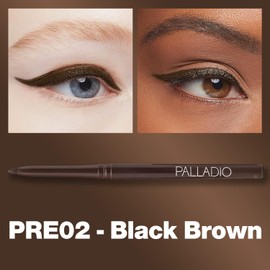 Delineador de Ojos Impermeable Palladio PRE02 – Negro Marrón Cremoso