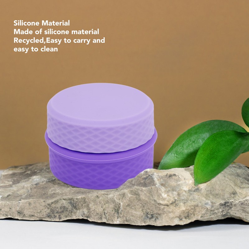 Travel Silicone Makeup Containers Set with 3 Dispensers Refillable Empty