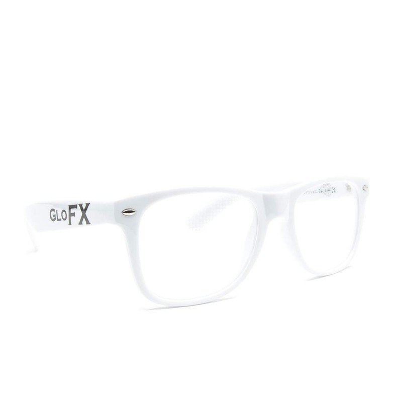 Ultimate Diffraction Glasses - 3D Rainbow Heart Effect with White