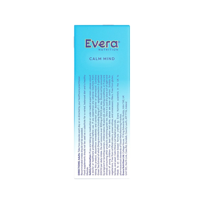 Evera Nutrition Calm Mind, 60 Capsules | Helps Manage Stress,