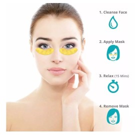 Jakuva 30 Pares De Mascarillas De Colágeno De Oro De 24 Quil