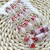 24Pcs Heart Press on Nails Short Square Valentine's Day Fake