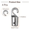 sourcing map 4Pcs Silver Window Tilt Rod Hooks Tip, Alloy