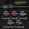 CoCsmart LED Tailgate Light Bar Triple Row, 60 Inch Tail
