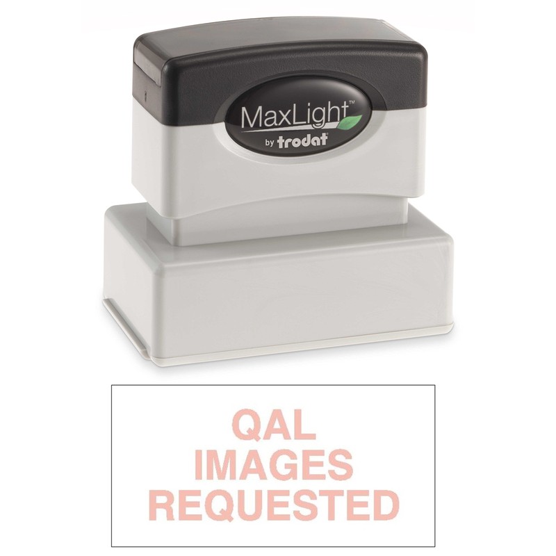 Infusion MaxLight Custom Logo Pre-Inked Rubber Stamp, 1" x 2",