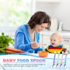Lallisa 4 Pcs Double Head Baby Silicone Food Spoon Baby