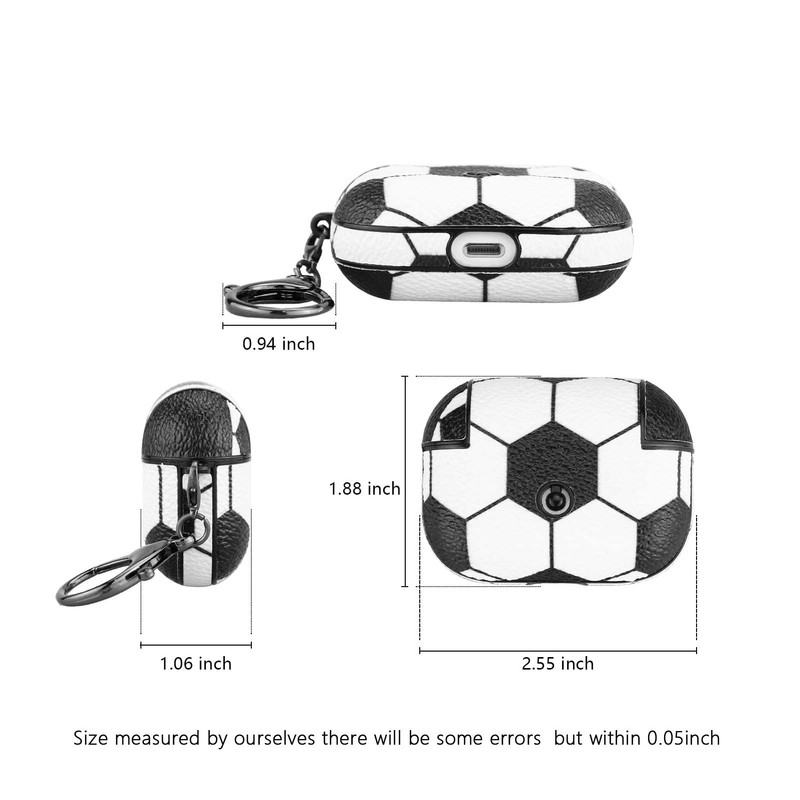 Airpods Pro Case Cover,Durable Full Protection Soccer Design Airpods Pro