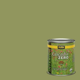 Rodda Paint CASCADIA ZERO Interior Satin Paint & Primer in One, Quart, Green Glow
