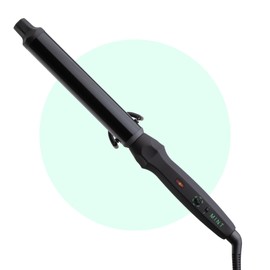 MINT Professional Curling Wand 1 1/4 Inch for Long Hair | Extra Long Curl Wand with 2-Heater Ionic Ceramic Barrel | Best Curling Iron for Thick Hair | Adjustable 230-430°F | Worldwide Dual Voltage