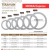 Teravan - Juntas de silicona compatibles con Bialetti Moka Express,