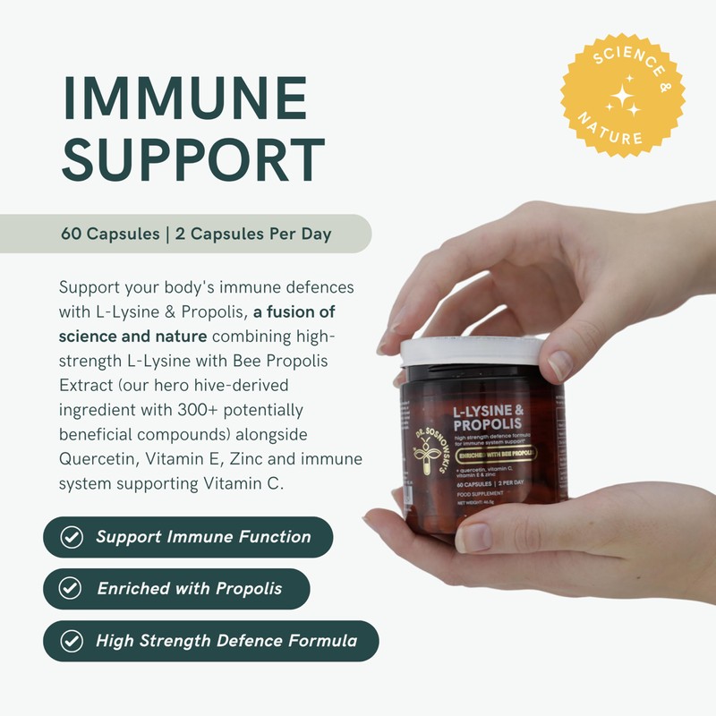 Dr. Sosnowski's L-Lysine & Propolis Supplements | High Potency L