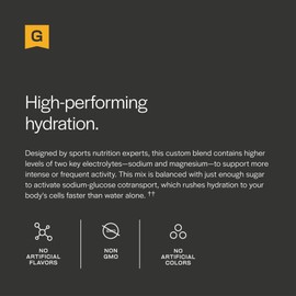 Gainful Hydration Powder Packets, Caffeine Free with Key Electrolytes Magnesium and Sodium, Energy Support, Low Sugar, Tropical Mango, 21 Sticks