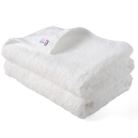 [oruta] Imabari Towel, Certified Bath Towel, Set of 2, Hotel Air 25.6 x 53.1 inches (65 x 135 cm), Made in Japan (White)