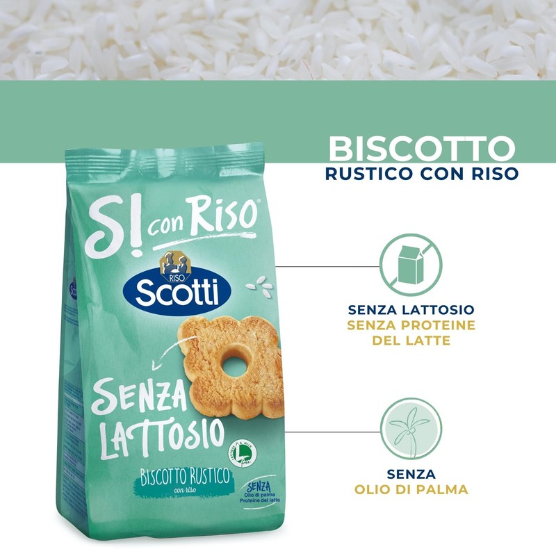 Si con Riso - Biscotto Rustico con Riso - Biscotti