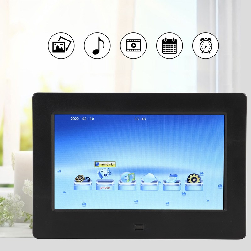 7 Inch Digital Photo Frame Multifunction Video Picture Playback Music