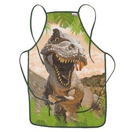ROTH Tyrannosaurus Apron for Children from 4-10 Years with Pocket - Mud Coat, Craft Apron, Painting Apron, dino