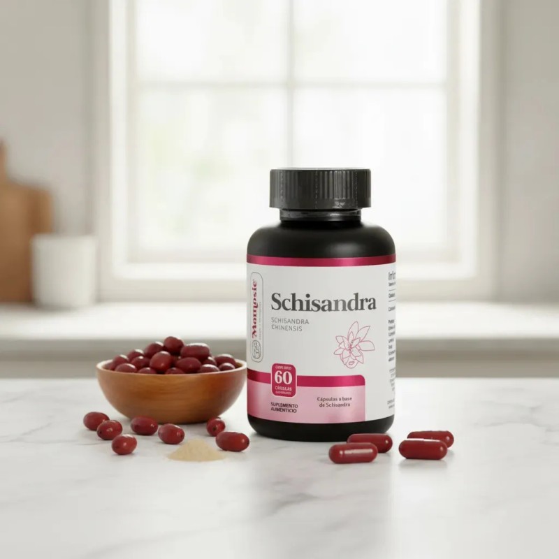 Schisandra 1000 Cápsulas 500 Momosie Dura Mes Vitaminas Mujer Hombre