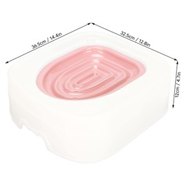 Cat Toilet Training Kit – ABS Safe & Reusable Toilet Seat Trainer for Cats & Puppies | Gradual Training System with Adjustable Tray (Roseate, 14.4x12.8x4.7in)