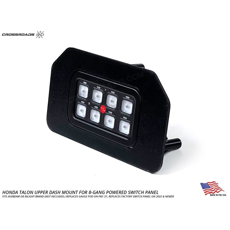 Dash Mount Compatible with Auxbeam 8-Gang Switch Panel and Honda