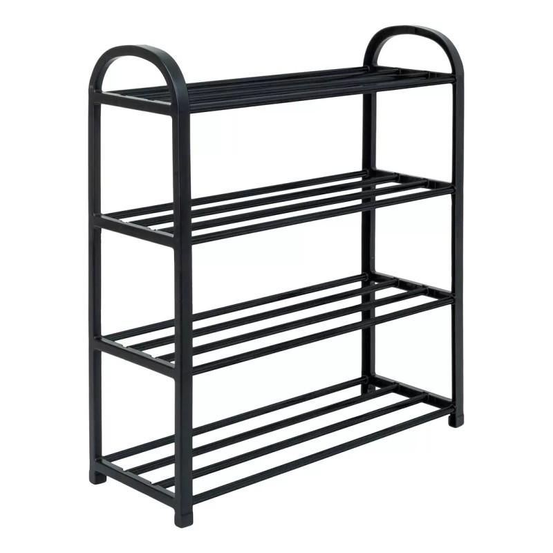 Home Zapatera 4 Niveles Negro Repisa Organizador