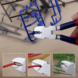 GOLD DEER 6 Inch Diagonal Cutting Pliers Diagonal Cutting Pliers with Wire Stripping Holes Side Cutters Pliers Wire Cutters for Crafting Wire Plastic Floral Cutting