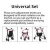 Knob Replacement Part Universal for Rolling Walker Rollator, Foldable Rollator,